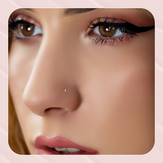 The Massete 14k Gold Nose Stud  |  Popular Choice and Best Seller | Nose Ring