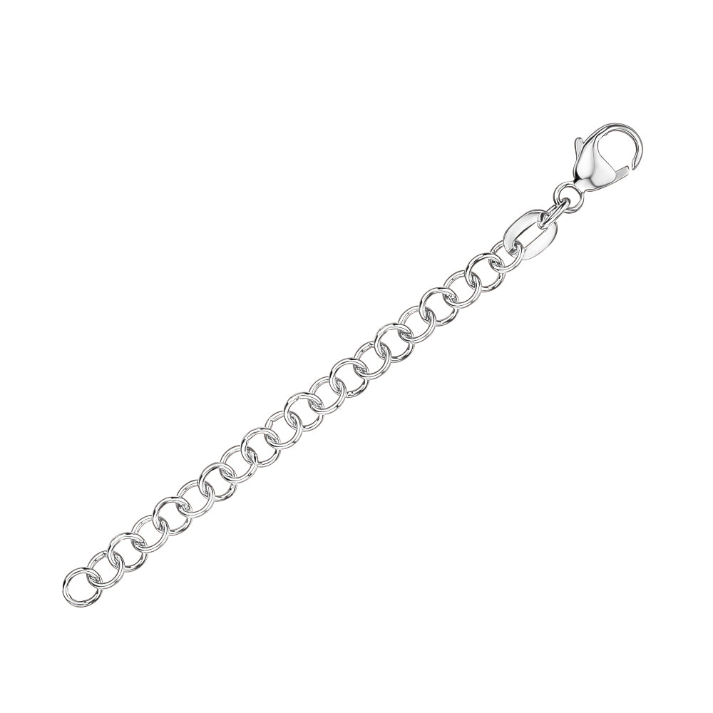 Chain Extender for Necklace Sterling Silver Rolo Italy – Massete