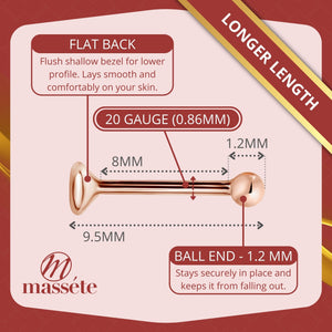 Rose Gold Nose Ring 10k Rose Gold Nose Ring 10k