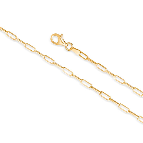 Paperclip Chain Sterling Silver for Women and Girls Made in Italy Paperclip Chain Sterling Silver for Women and Girls Made in Italy