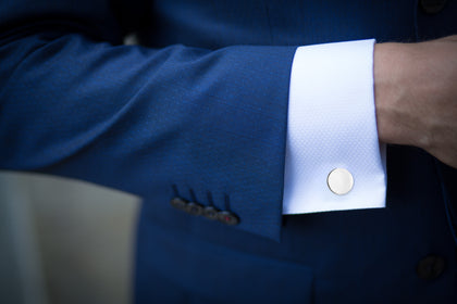 The Sterling Silver Cufflinks Collection | Peronalized Cufflinks for Men Engraved