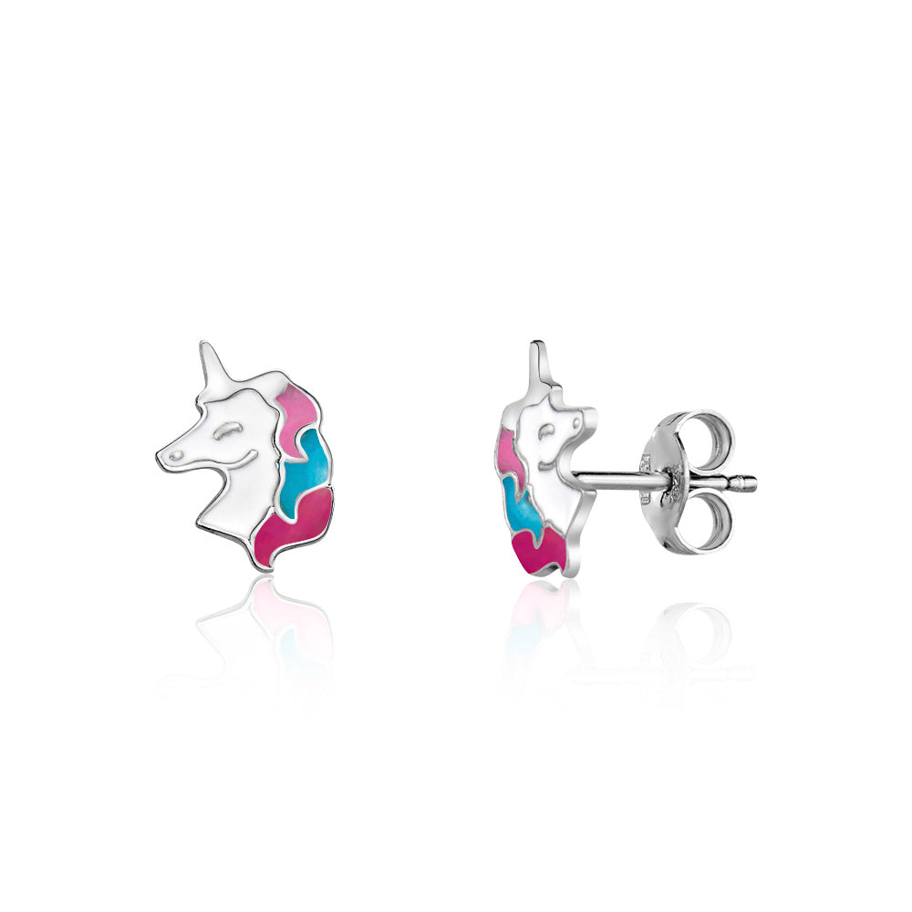 Unicorn Earrings Sterling Silver
