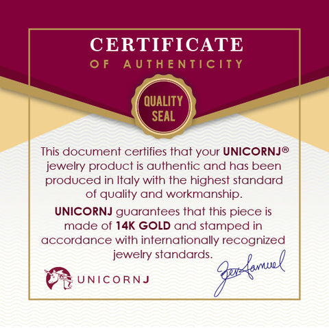 UNICORNJ Kids 14K White Gold Bowed ID Bracelet Curb Chain 5.5" with Diamond Accent 0.01 ct Italy