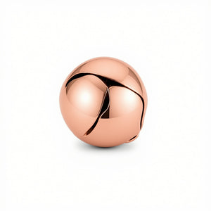14k rose gold belly button ring top with hinged ball design