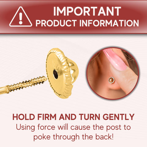 14k Yellow Gold Concave Button Disc Small Earrings Stud Post Satin Finish Screwback Closure