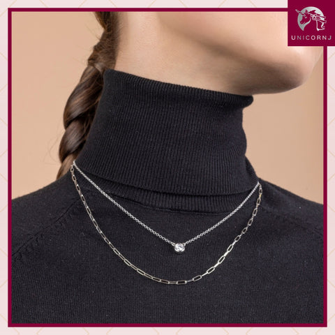 Paperclip Chain Sterling Silver for Women and Girls Made in Italy