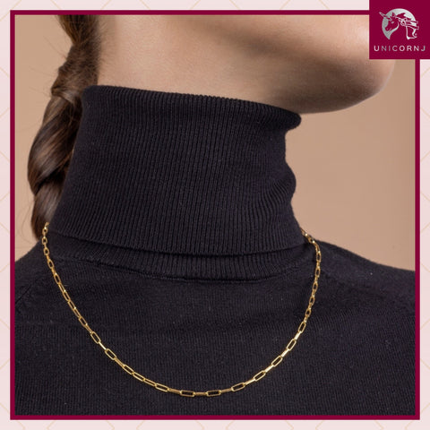 Paperclip Chain Sterling Silver for Women and Girls Made in Italy