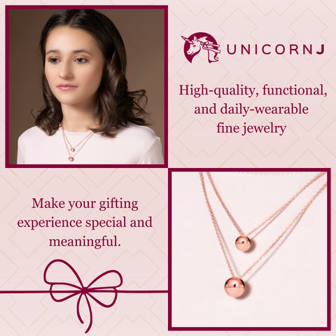 Sterling Silver High Polished Double Layer Ball Necklace Pendant on Cable Chain 19"