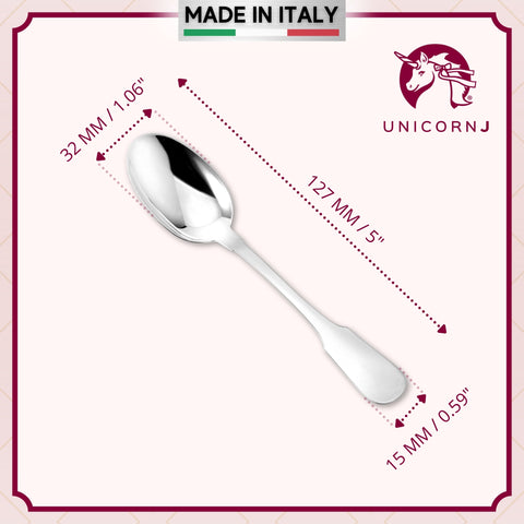 Sterling Silver Baby Spoon Custom Engraved Keepsake Gift for Baby | Fiddle Pattern
