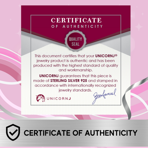 UNICORNJ Sterling Silver 925 or Dark Pink Kids Small Fixed Heart Leverback Earrings with Pave CZ Italy