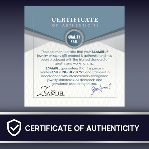 Z.SAMUEL Luxury Sterling Silver 925 Business Card Holder Italy for Men and Women