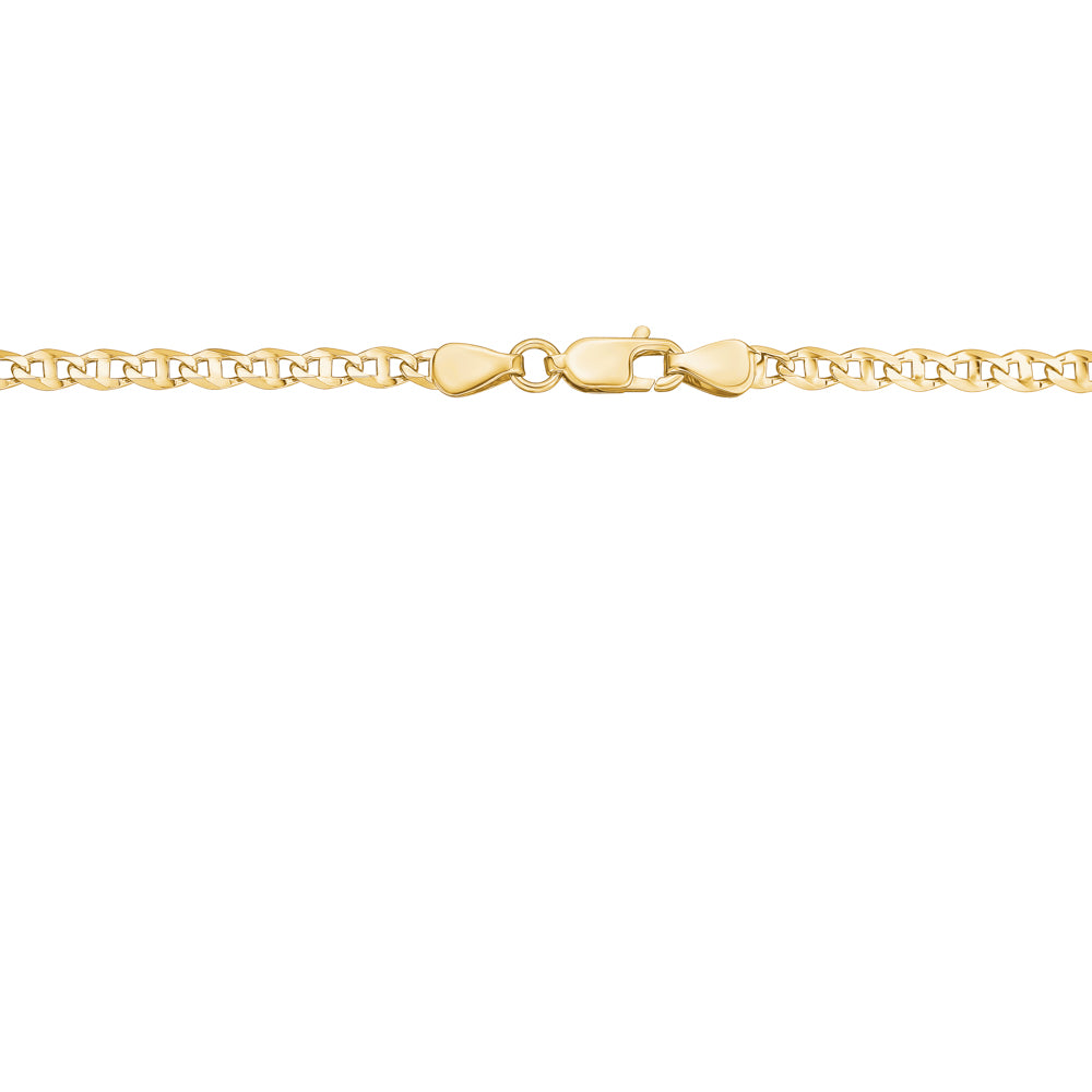 Made in Italy Men's Square Link Chain Necklace in 14K Gold - 22