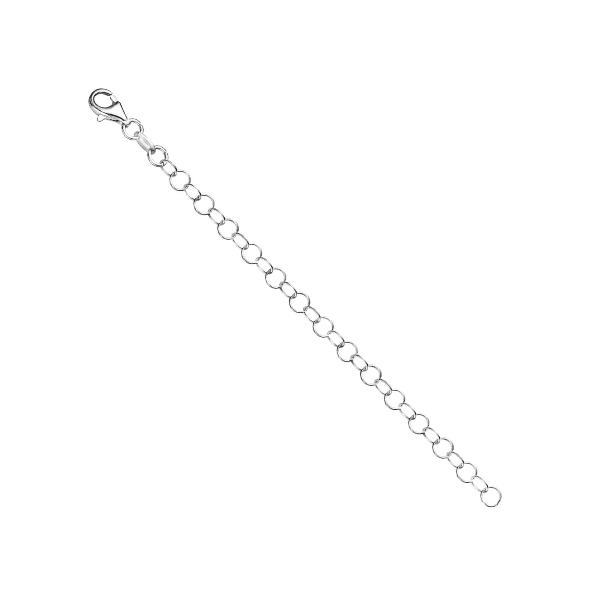 Chain Extender for Necklace Sterling Silver Rolo Italy