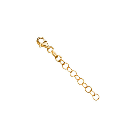 Chain Extender for Necklace Sterling Silver Rolo Italy