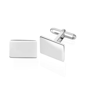 Sterling Silver 925 cufflinks with custom initial engraving