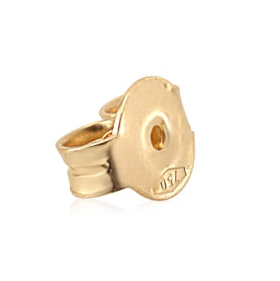 Earring Back Replacements Butterfly 18K Solid Yellow Gold Italy