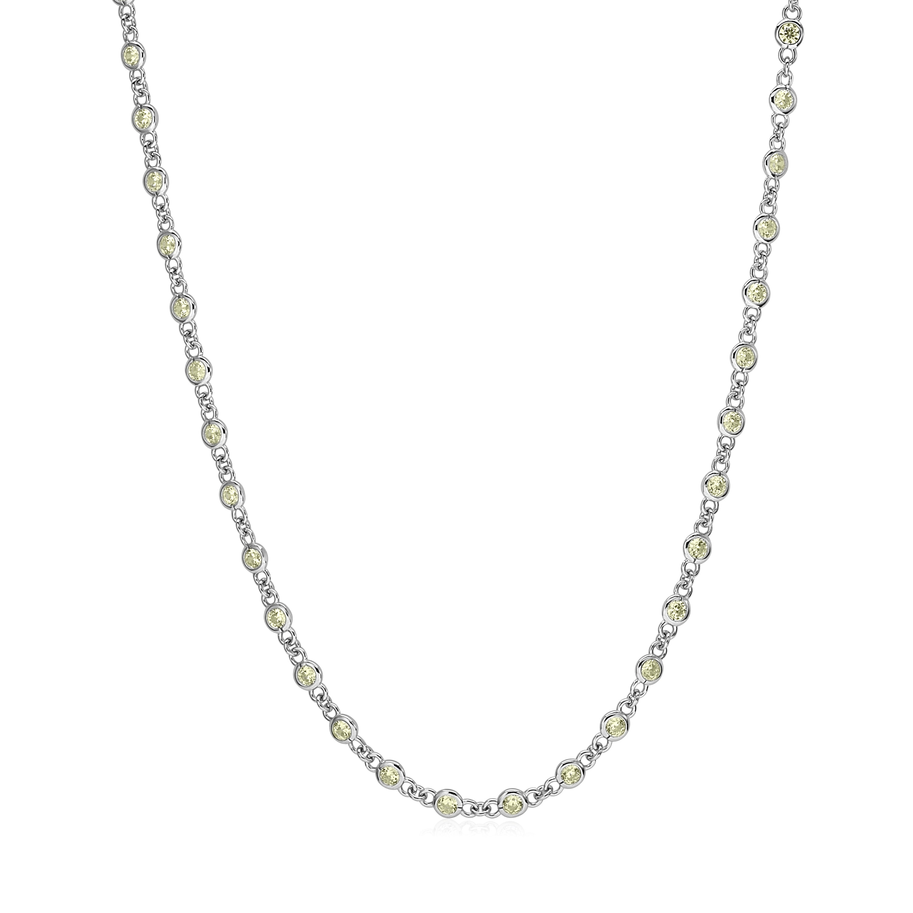 MASSETE Sterling Silver 925 By the Yard Long Opera Length Necklace