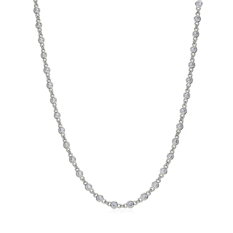 MASSETE Sterling Silver 925 By the Yard Long Opera Length Necklace Chain 35"