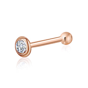Rose Gold Nose Ring 10k