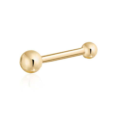 14k gold micro ball stud for nose piercing
