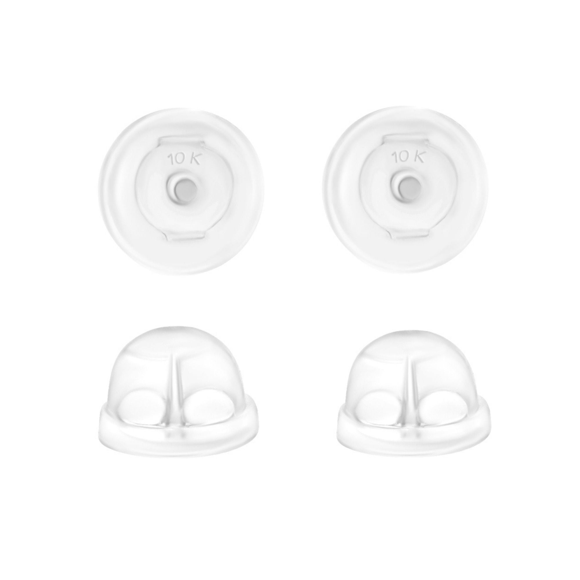 Universal EZback Earring Backs Soft Clear Silicone