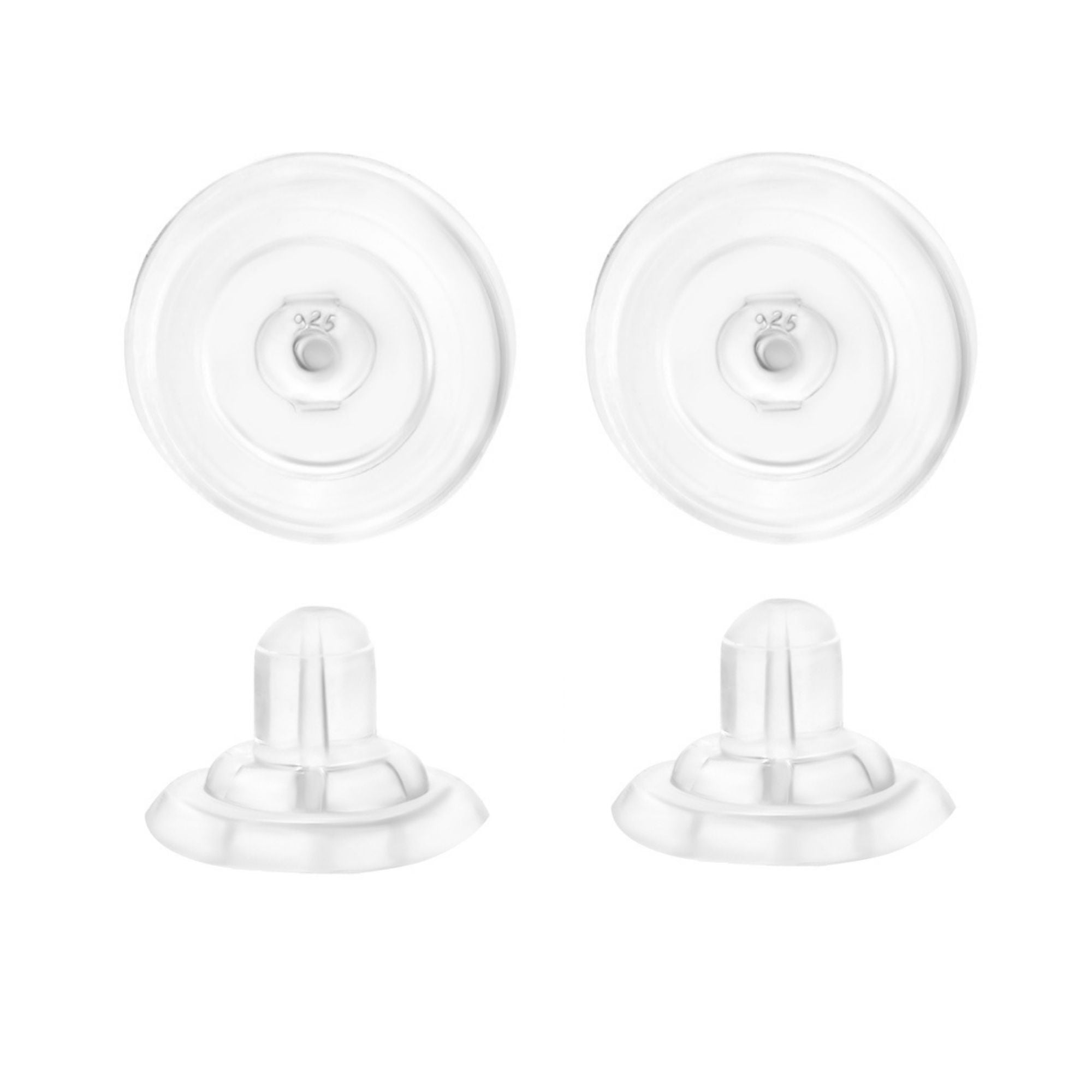 Universal EZback Earring Backs Soft Clear Silicone