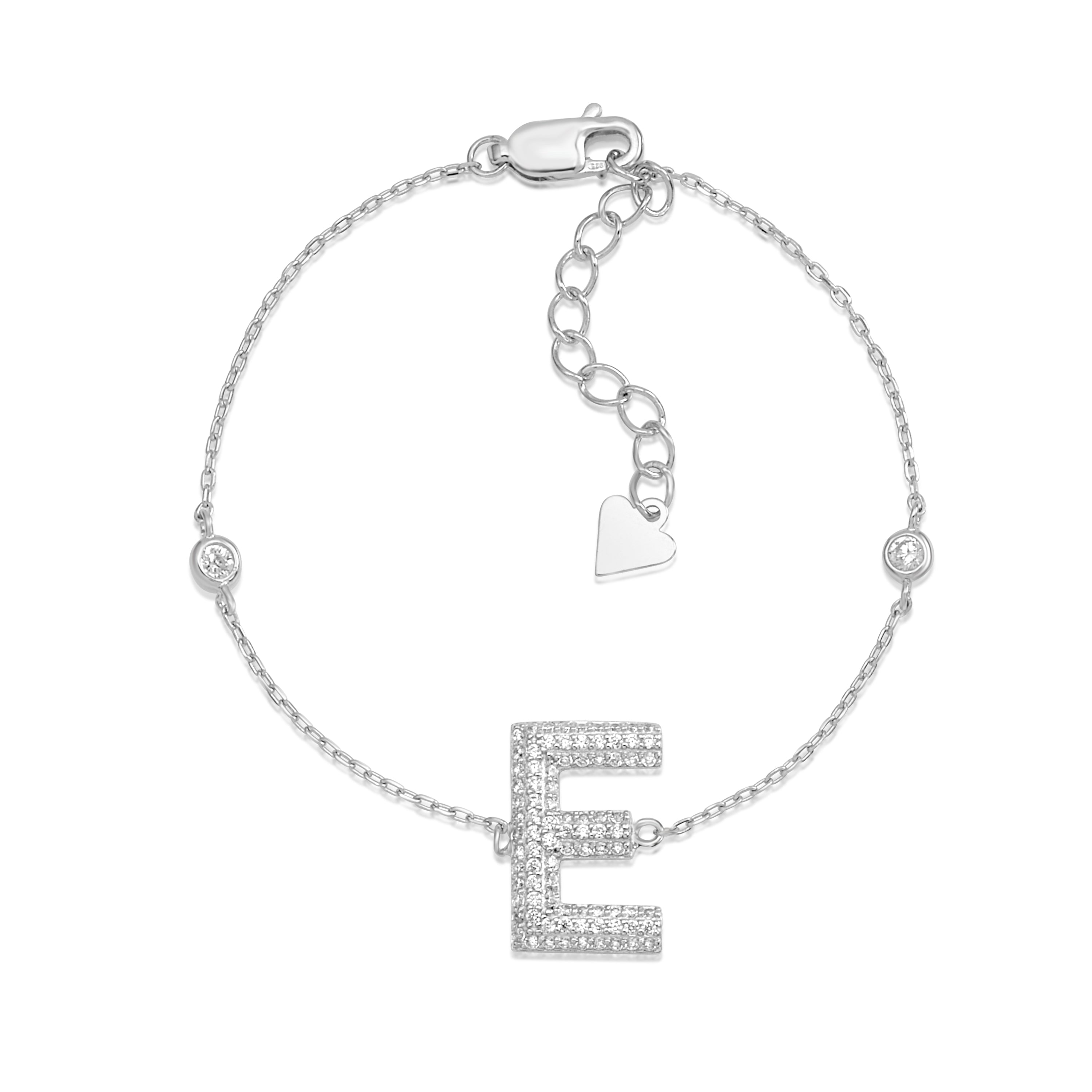 Initial Bracelet in Sterling Silver – Massete