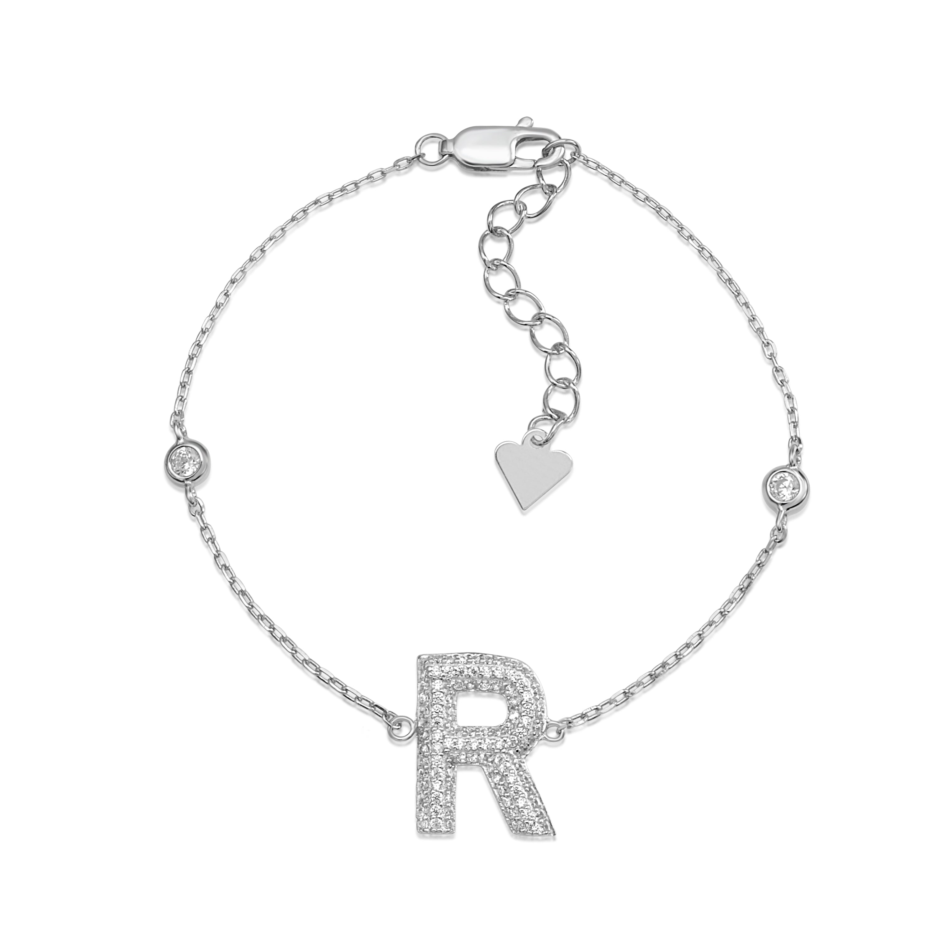 Initial Bracelet in Sterling Silver – Massete