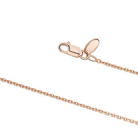 Sterling Silver Rose Gold Yellow Gold Plated Cable Chain Italy 22"