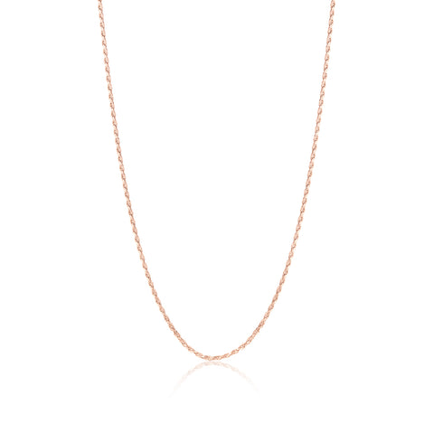 Sterling Silver Rose Gold Yellow Gold Plated French Rope Chain Italy 33.5"
